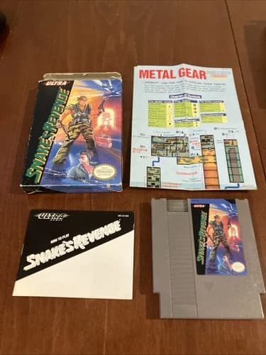 Metal Gear Snake’s Revenge NES Cib Map