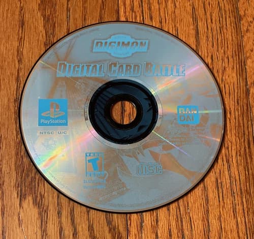 Digimon Digital Card Battle (PlayStation 1, 2000) PS1 DISC ONLY TESTED RARE