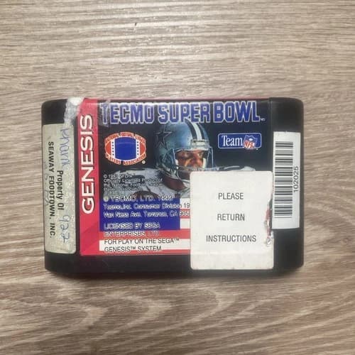 Tecmo Super Bowl (Sega Genesis, 1993) Tested works