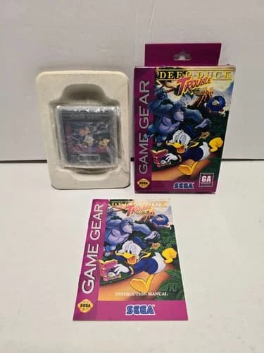 Deep Duck Trouble Starring Donald Duck Sega Game Gear Complete in Box CIB