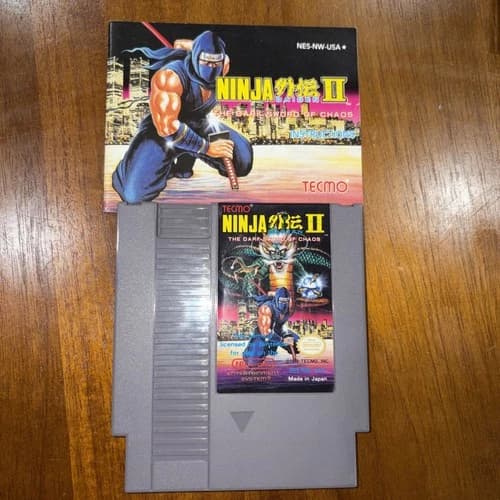 Ninja Gaiden II The Dark Sword of Chaos NES Nintendo Authentic