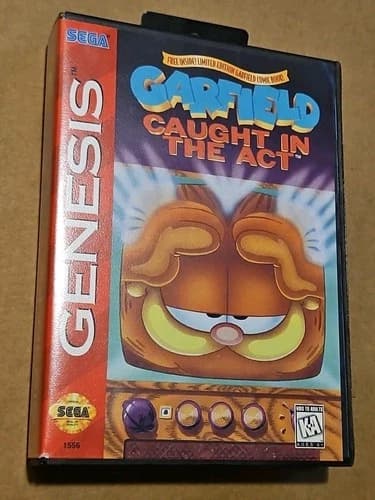 Garfield Caught in the Act Sega Genesis CIB