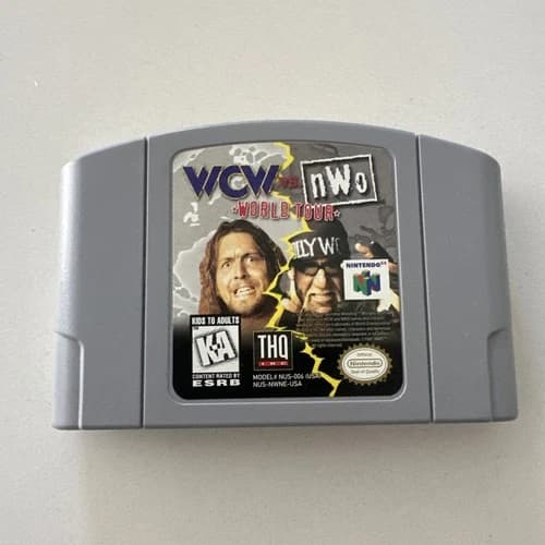 WCW vs. NWO World Tour Nintendo 64 N64 Cartridge Authentic Tested