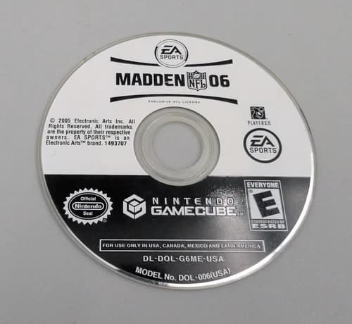 Madden NFL 06 (Nintendo GameCube, 2005) DISC ONLY - Tested & Works!
