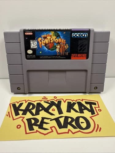 The Flintstones: The Movie SNES (Super Nintendo Game, 1993) Tested/Working