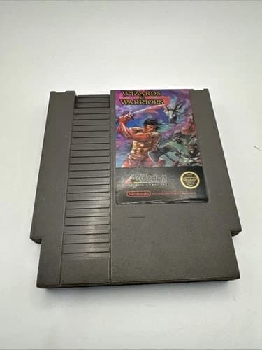 Wizards Warriors Nintendo NES 1987 Acclaim Rare Authentic Tested Clean Label