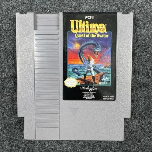 Ultima Quest of the Avatar Nintendo NES Game Cartridge Only
