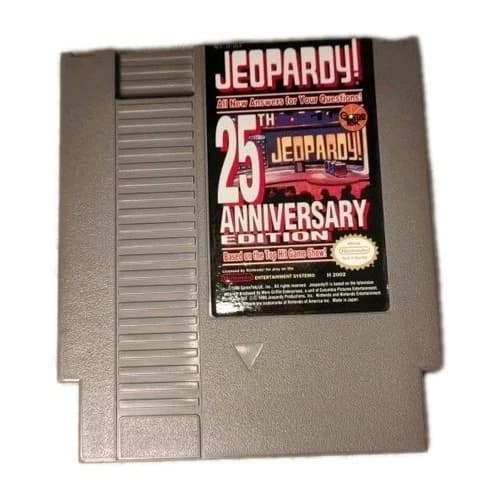 • Jeopardy 25th Anniversary Edition - Nintendo NES Game Tested & Works