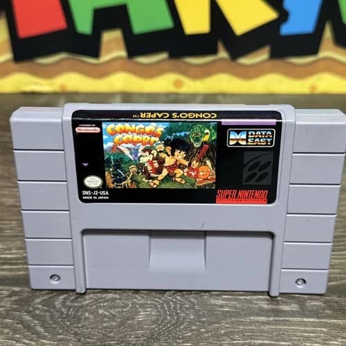 Congo's Caper (Super Nintendo, SNES, 1993) Cartridge Tested