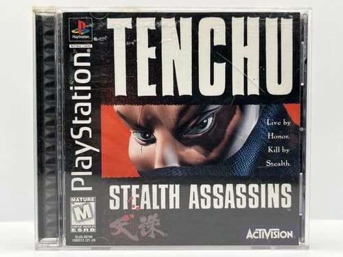 Tenchu Stealth Assassins Black Label PS1 (PlayStation ,1998)CIB Complete -Tested