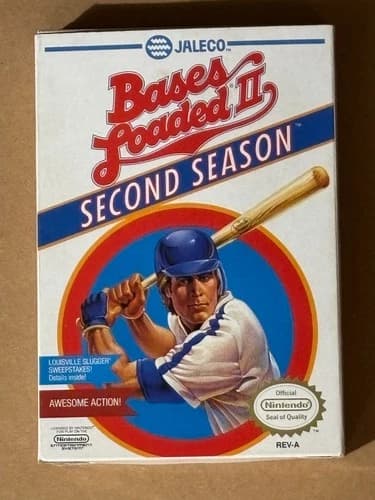 Nintendo NES Bases Loaded II Second Season Complete CIB