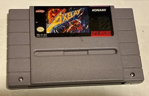 Axelay (Super Nintendo SNES, 1992). Authentic Game Only. Tested work