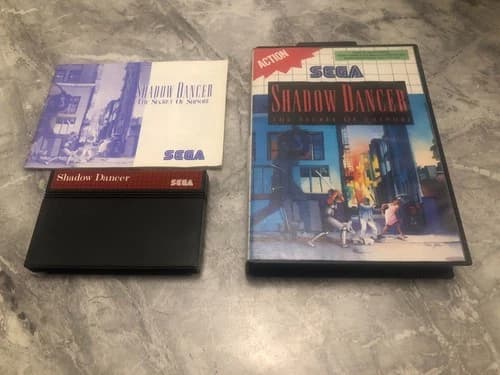 SEGA MASTER SYSTEM SHADOW DANCER: THE SECRET OF SHINOBI (BOXED WITH MANUAL)