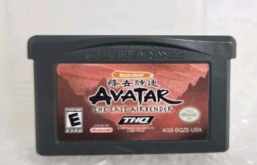Avatar The Last Airbender Nintendo Gameboy Advance GBA DS Cartridge Tested THQ