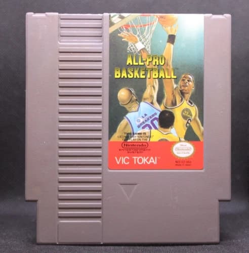 All-Pro Basketball (Nintendo Entertainment System, 1989) TESTED AND WORKING