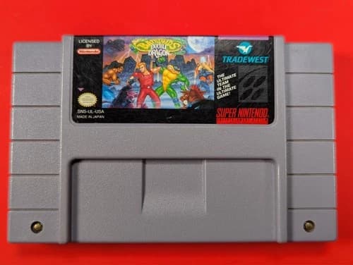 Battletoads/Double Dragon (SNES 1993) Cleaned, Tested WORKING