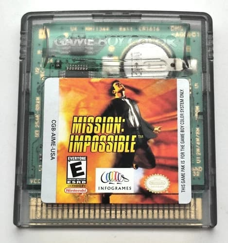 Mission Impossible (Game Boy Color GBC, 2000) *Cart Only* Authentic Tested Saves