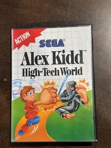 Alex Kidd High Tech World Sega Master System SMS Complete CIB!!
