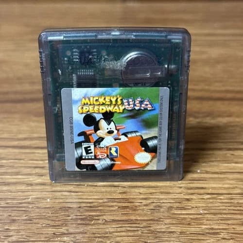Mickey's Speedway USA Nintendo Game Boy Color GBC Gameboy TESTED