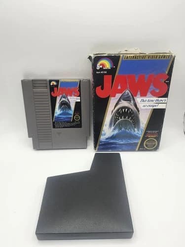 Jaws (Nintendo Entertainment System, 1987) CIB Tested -Manual LJN TOYS Retro