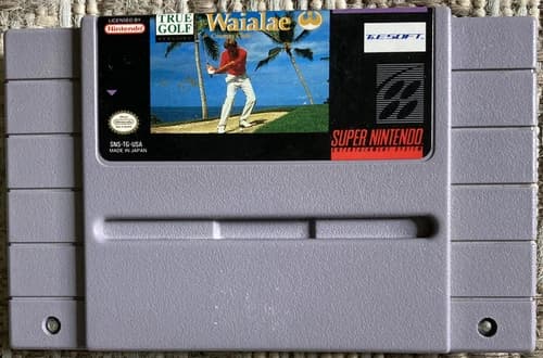 True Golf Classics: Waialae Country Club (Super Nintendo) SNES Tested, Cleaned