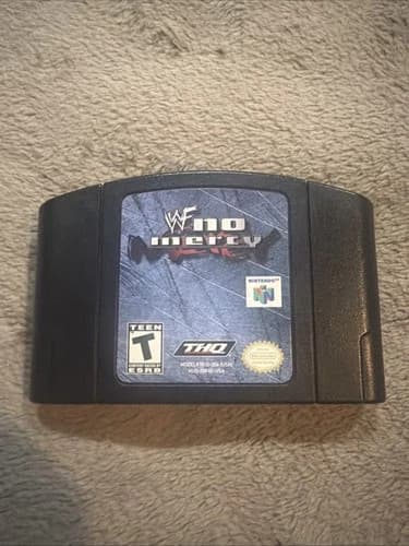 WWF No Mercy (Nintendo 64 N64) | Authentic Cartridge Only Amazing Shape Works