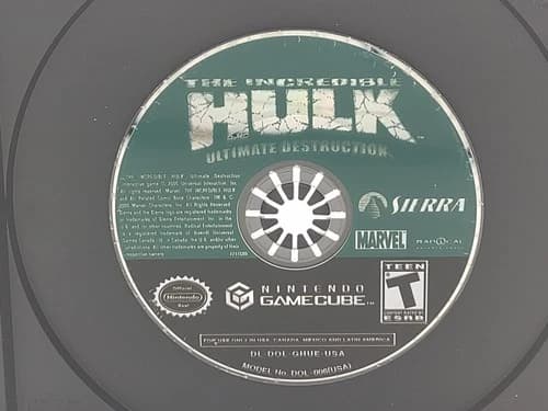 Gamecube The Incredible Hulk Ultimate Destruction Disc Only Nice Disc Nintendo