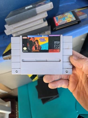Rival Turf SNES 1992 Super Nintendo Cart Only Authentic Tested Fast Ship!