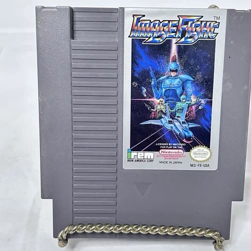 Nintendo NES Image Fight Authentic Video Game Cartridge With Dust Jacket