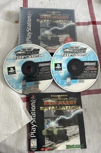 Command and Conquer Red Alert Retaliation (Sony PlayStation 1, 1998) Complete