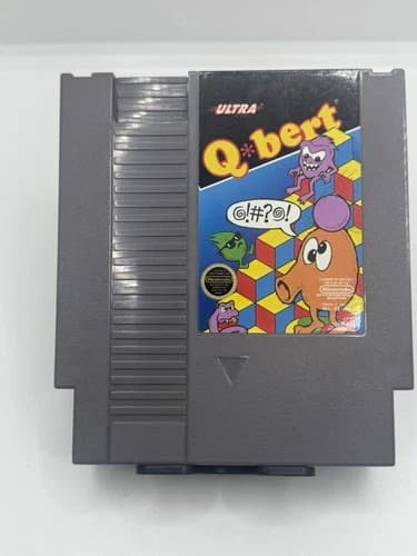 Q*bert (Nintendo Entertainment System, NES) Cartridge Tested