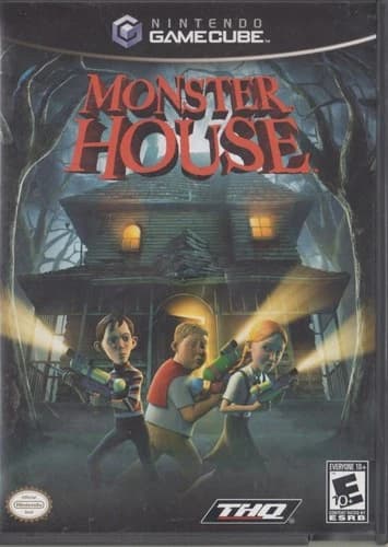 Monster House w/ Manual NINTENDO GAMECUBE evil home solve puzzles game! 2006 BOX