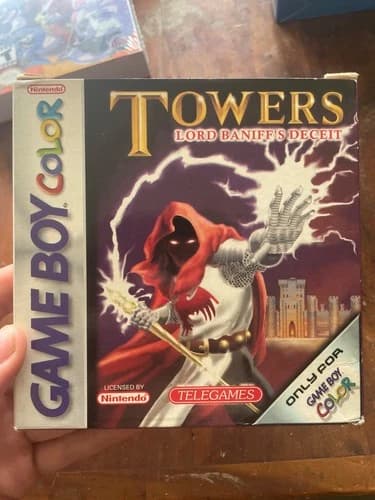 Towers: Lord Baniff's Deceit Game Boy Color Nintendo GBC Authentic CIB rare
