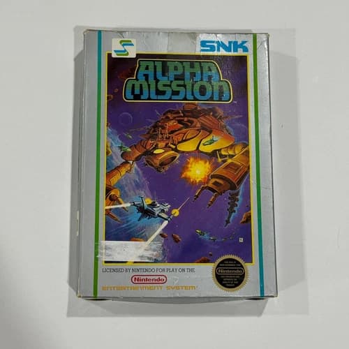 Alpha Mission (Nintendo Entertainment System,NES, 1987) Complete/ Tested