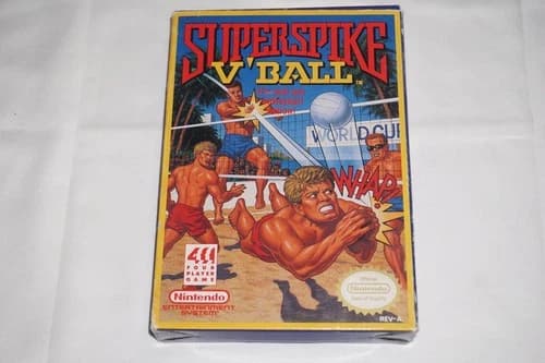 Super Spike V'Ball Volleyball (Nintendo NES) Complete in Box CIB