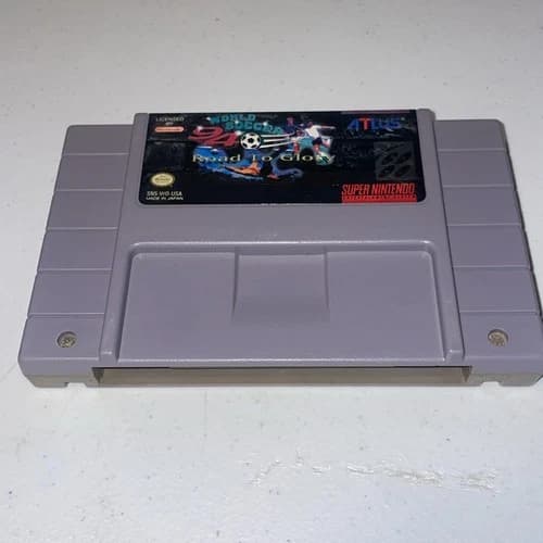 World Soccer '94: Road to Glory SNES Super Nintendo Cartridge 1993 Atlus
