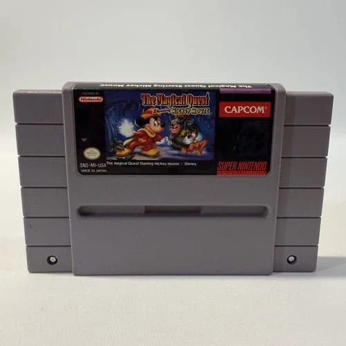 The Magical Quest Starring Mickey Mouse SNES Disney Platformer Adventure Game