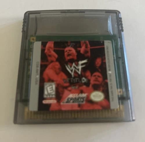 1998 WWF ATTITUDE GAME BOY COLOR CARTRIDGE GAME- Tested/ Authentic