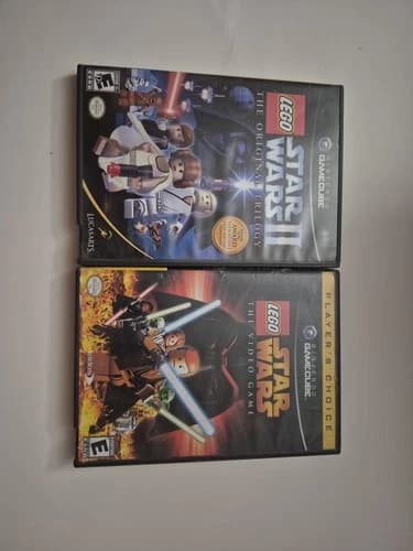 LEGO Star Wars 1 and 2 for Nintendo GameCube Tested And Working
