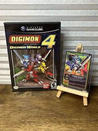 Digimon World 4 Nintendo Gamecube w/ Limited-Edition Trading Card- Rare Variant