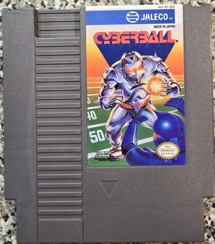 CYBERBALL Game Cartridge (Original Nintendo Entertainment System, 1992) NES. VG