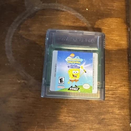 SpongeBob SquarePants: Legend of the Lost Spatula (Game Boy Color, 2001) TESTED
