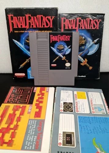 NES Final Fantasy CIB w Maps Nintendo