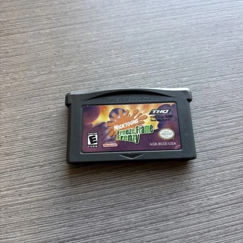 Gameboy Advance Nicktoons Freeze Frame Frenzy Game Cartridge Only- 2004