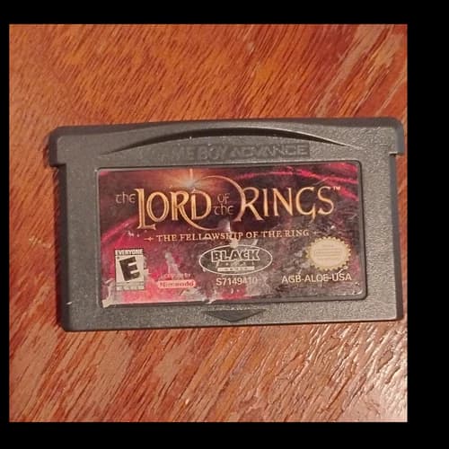 The Lord of the Rings Fellowship of the Ring Game Boy Advance Black Label NTSC-…