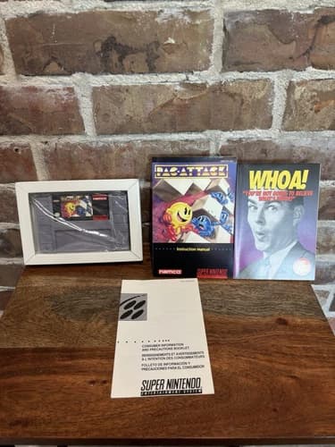 Pac-Attack (Super Nintendo SNES, 1993) Complete CIB - Tested and Works