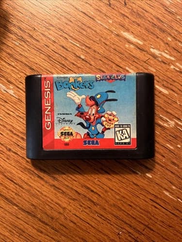 Disney's Bonkers Game (Sega Genesis, 1994) Cartridge Only
