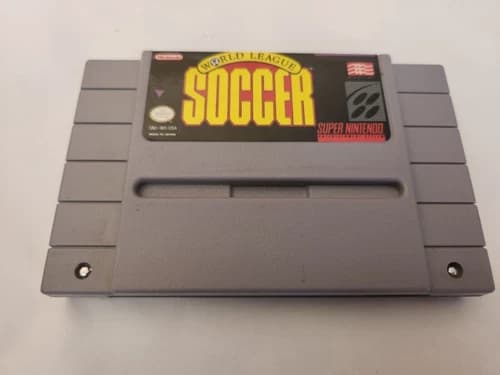 World League Soccer for Super Nintendo SNES Cart Great Shape Tested