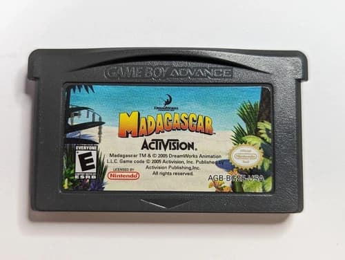 Madagascar (Nintendo Game Boy Advance, 2005) Tested & Working