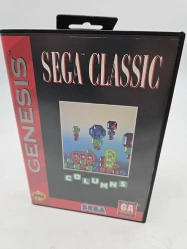 Columns Game for Sega Genesis 1990 - Good Condition, Fast Shipping